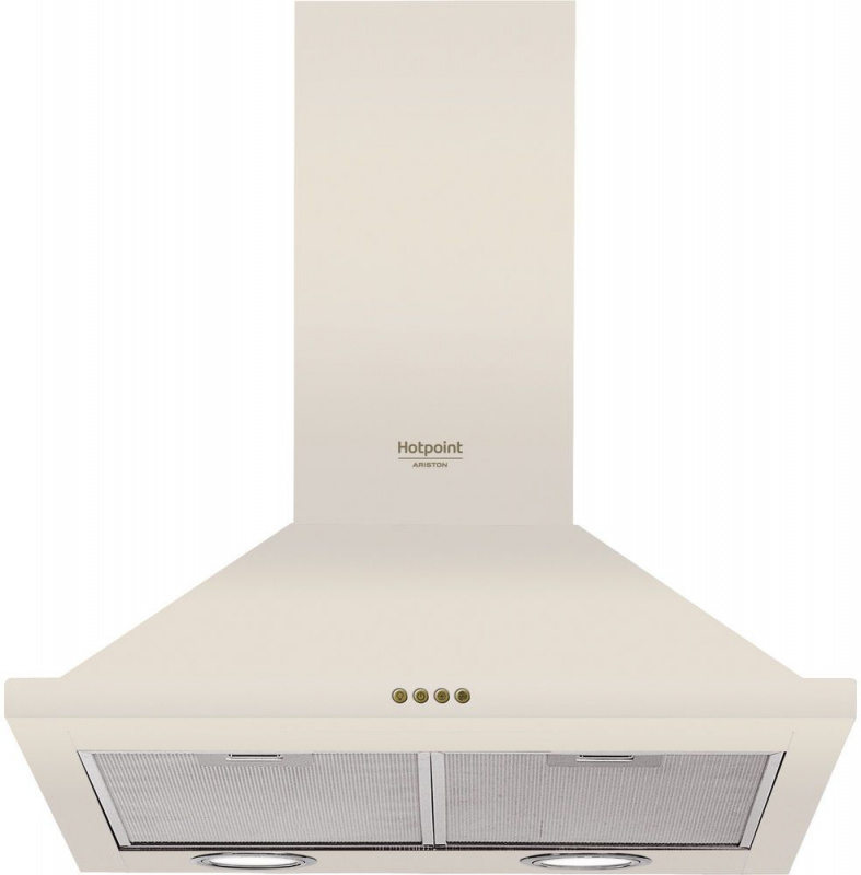 Вытяжка встраиваемая Hotpoint-Ariston HHPN 6.5F LM OW бежевый управление: кнопочное (1 мотор) — фото 2