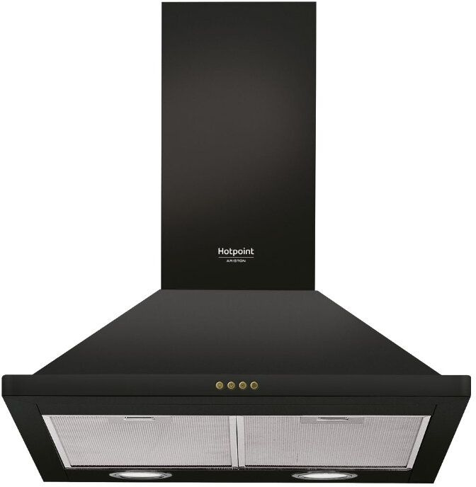 Вытяжка встраиваемая Hotpoint-Ariston HHPN 6.5F LM AN черный управление: кнопочное (1 мотор) — фото 2