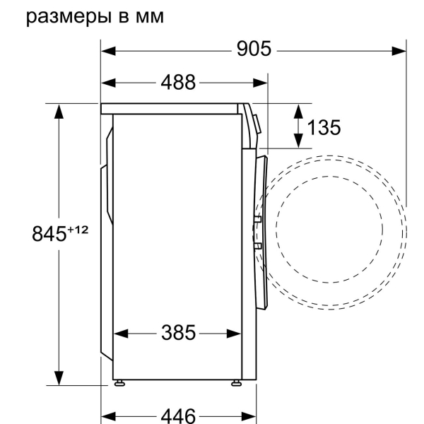 Стиральная машина узкая Bosch Serie | 4 PerfectCare WHA122W0OE — фото 3