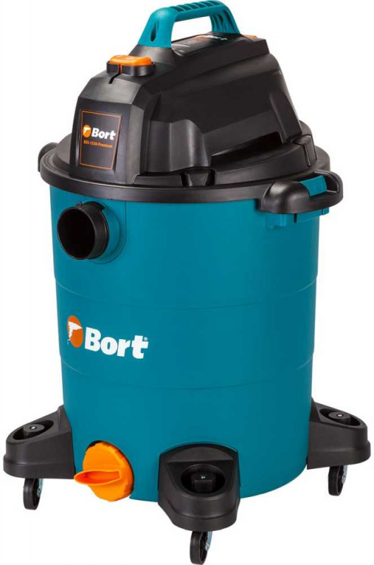 Строительный пылесос Bort BSS-1530-Premium 1500Вт (уборка: сухая/влажная) синий — фото 7