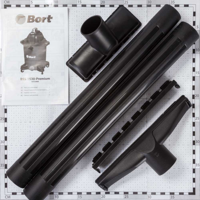 Строительный пылесос Bort BSS-1530-Premium 1500Вт (уборка: сухая/влажная) синий — фото 2