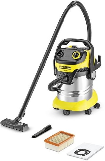 Строительный пылесос Karcher WD5 Premium 1100Вт (уборка: сухая/сбор воды) желтый