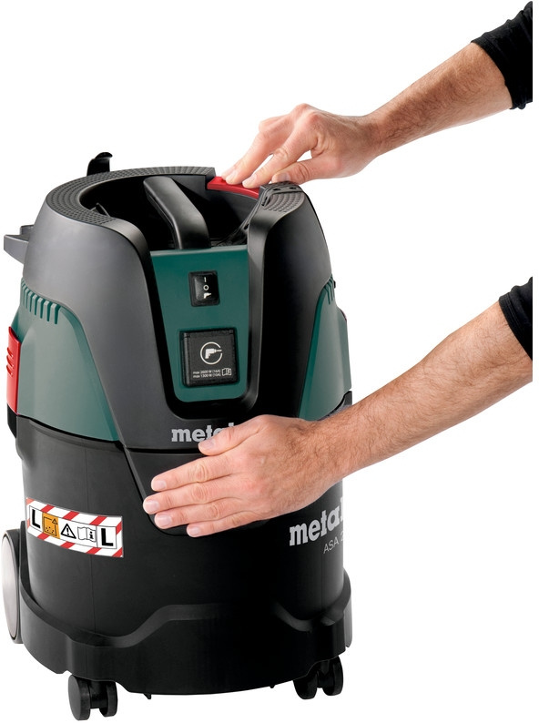Строительный пылесос Metabo ASA 25 L PC 1250Вт (уборка: сухая/влажная) зеленый