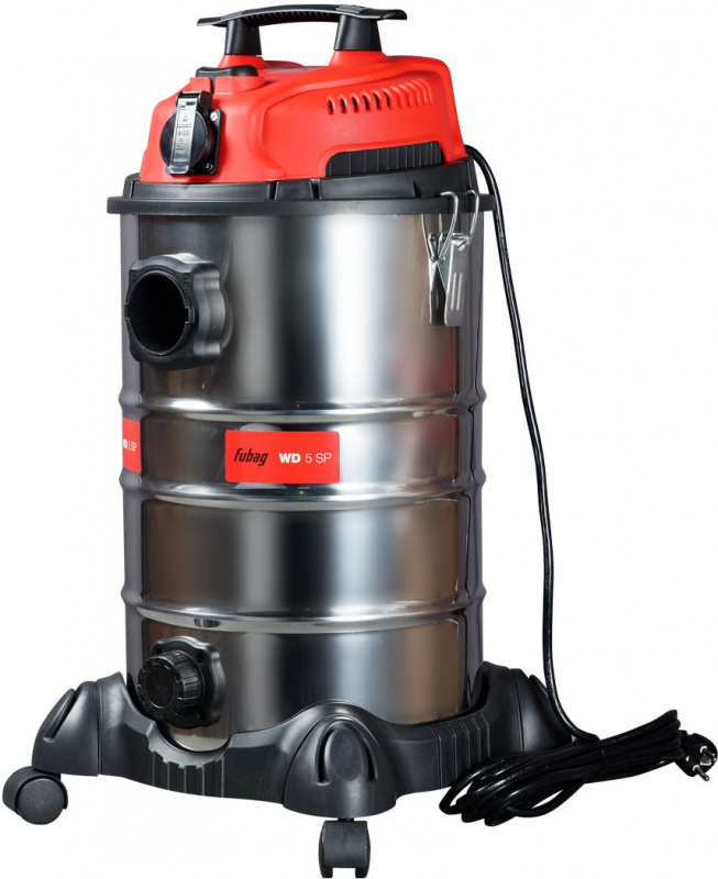 Строительный пылесос Fubag WD 5SP 1400Вт (уборка: сухая/влажная) серебристый