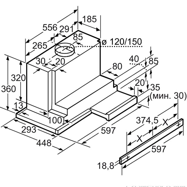Bosch dhi646cq схема встраивания