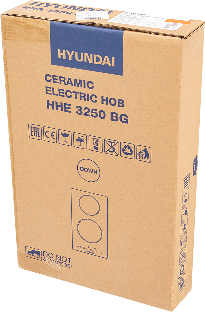 Варочная поверхность Hyundai HHE 3250 BG черный — фото 6
