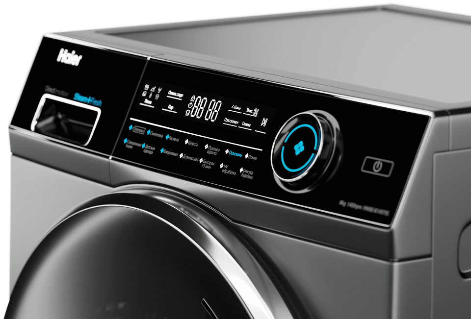 Стиральная машина узкая Haier HW80-B14979S — фото 2