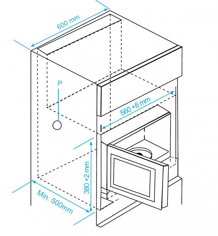 Микроволновая печь Beko MGB25333BG 25л. 900Вт черный (встраиваемая)