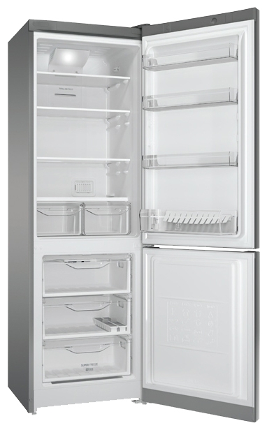 Холодильник Indesit DF 5180 S серебристый (двухкамерный) — фото 2