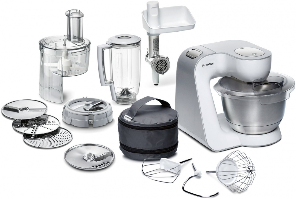 Кухонный комбайн Bosch MUM58252RU 1000Вт белый/серебристый — фото 5