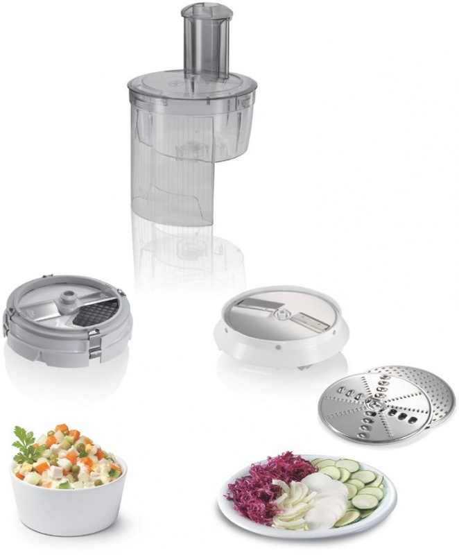 Кухонный комбайн Bosch MUM58252RU 1000Вт белый/серебристый — фото 4
