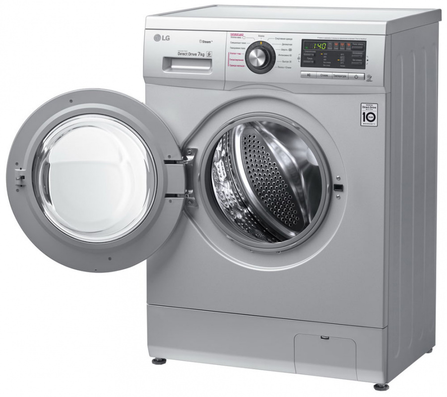 Стиральная машина LG F1296HDS4 класс: A загр.фронтальная макс.:7кг серебристый — фото 2