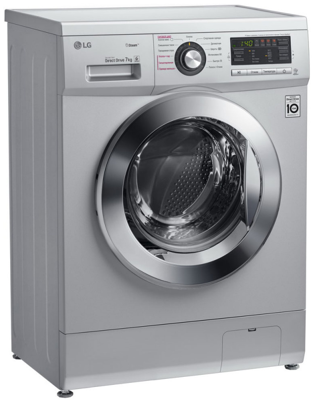 Стиральная машина LG F1296HDS4 класс: A загр.фронтальная макс.:7кг серебристый — фото 3