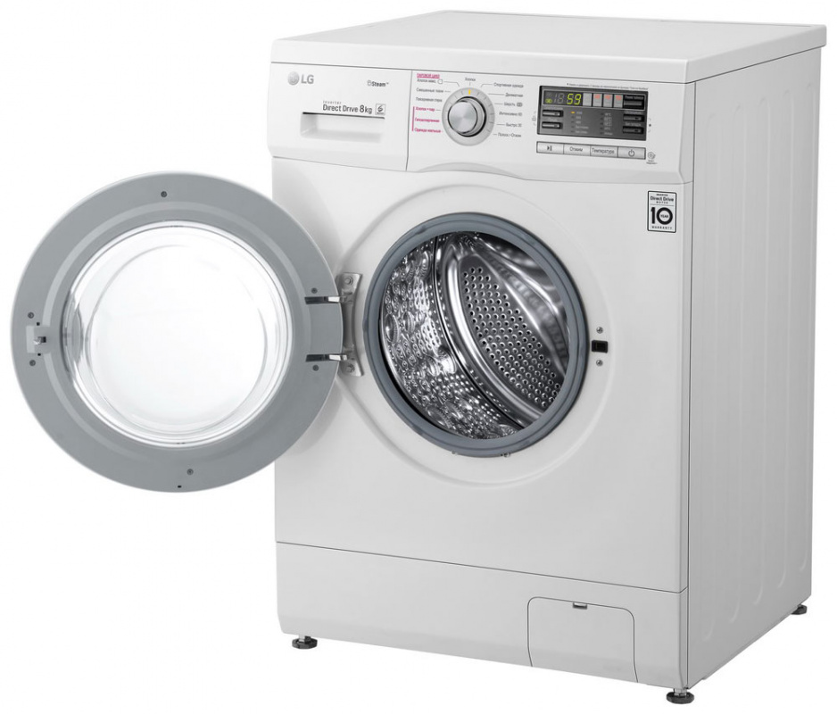Стиральная машина LG F1296TDS1 класс: A загр.фронтальная макс.:8кг белый — фото 3