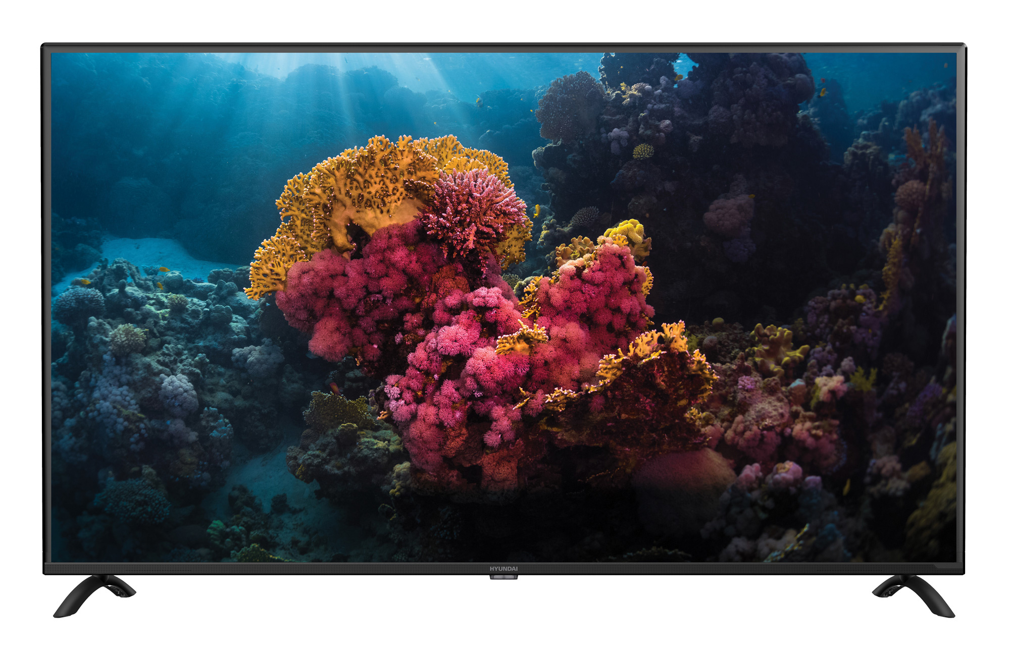 Телевизор LED Hyundai 50" H-LED50FU7001 Яндекс черный/Ultra HD/60Hz/DVB-T/DVB-T2/DVB-C/DVB-S2/USB/WiFi/Smart TV (RUS)