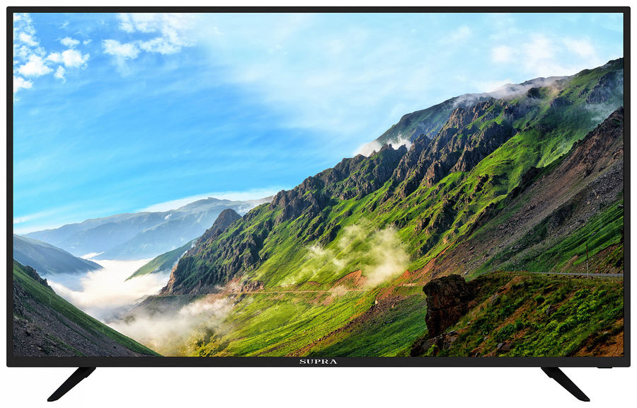 Телевизор LED Supra 55" STV-LC55ST0045U черный/Ultra HD/50Hz/DVB-T2/DVB-C/USB/WiFi/Smart TV (RUS)