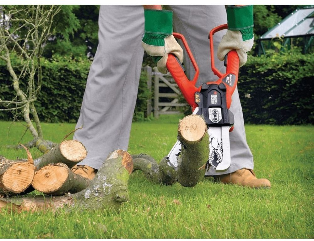 Электрическая цепная пила Black+Decker GK1000-QS 550Вт дл.шин.:3.9" (10cm) — фото 2