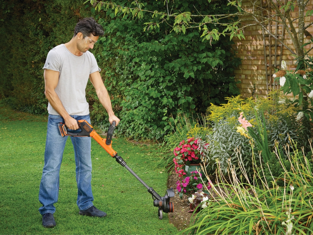 Триммер электрический Black+Decker STC1820PC-QW аккум. неразбор.штан. реж.эл.:леска