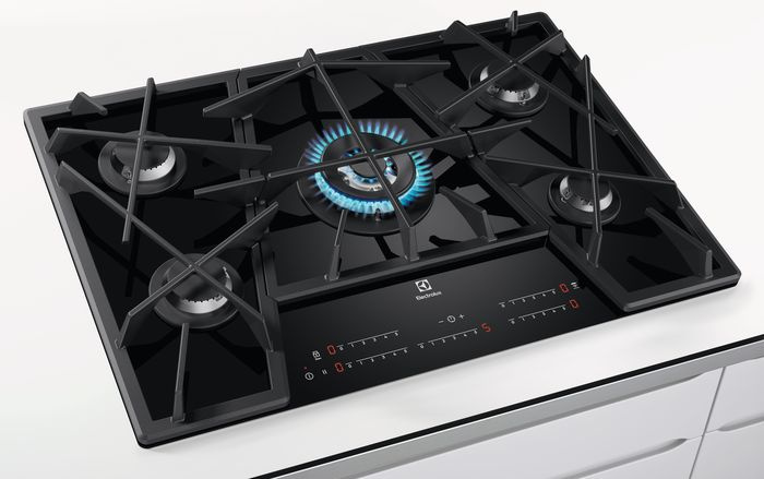 Газовая варочная поверхность Electrolux KGV7539IK черный — фото 7