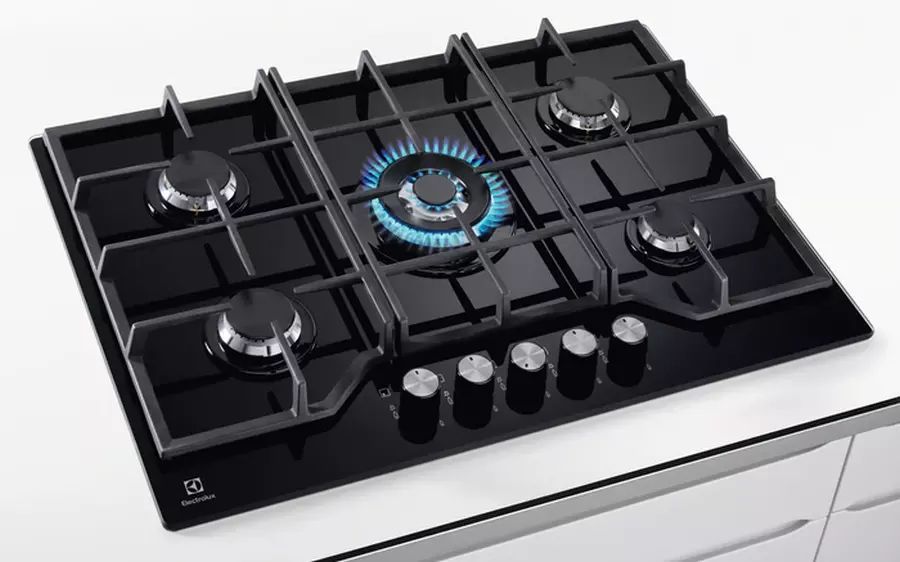 Газовая варочная поверхность Electrolux GPE373YK черный — фото 2