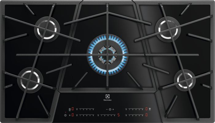 Газовая варочная поверхность Electrolux KGV9539IK черный — фото 8