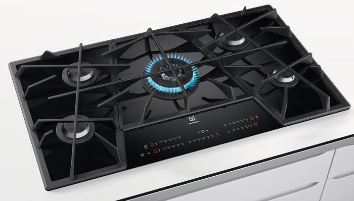 Газовая варочная поверхность Electrolux KGV9539IK черный — фото 7