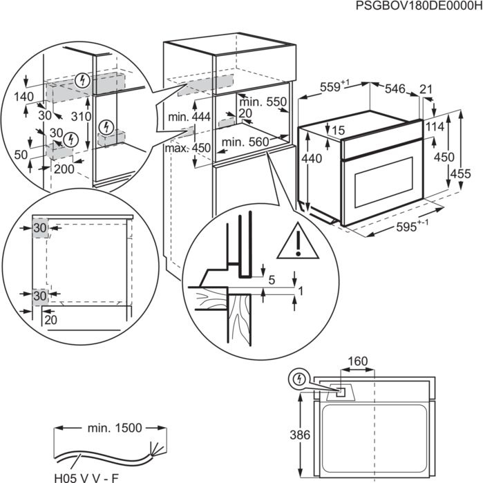 Духовой шкаф Электрический Electrolux VKL6E40X нержавеющая сталь/черный