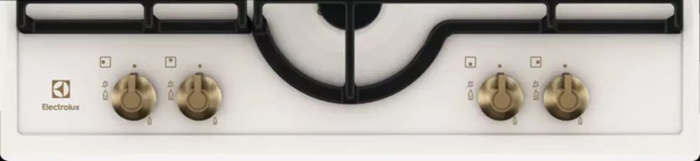 Газовая варочная поверхность Electrolux GPE362RBW кремовый — фото 6