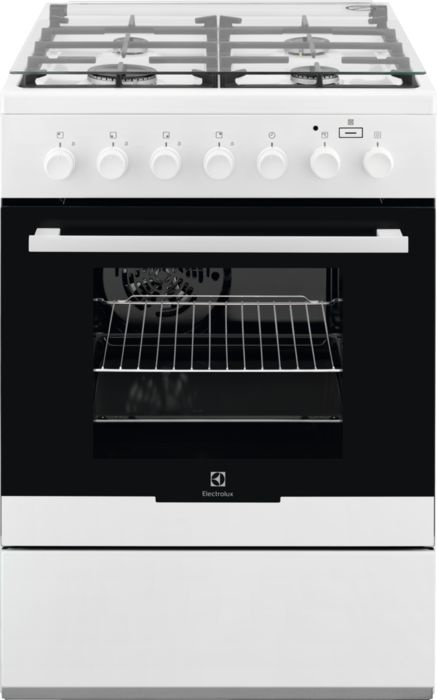 Плита Комбинированная Electrolux EKK961900W белый (стеклянная крышка) реш.чугун — фото 5
