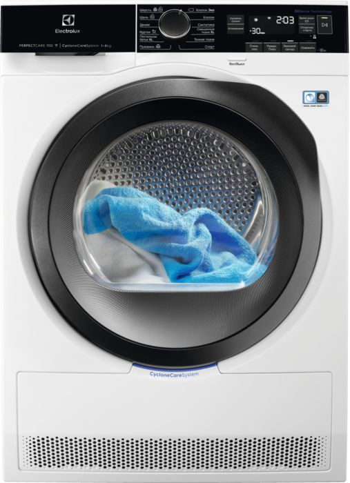 Сушильная машина Electrolux EW9H1R88SC кл.энер.:A+++ макс.загр.:8кг белый