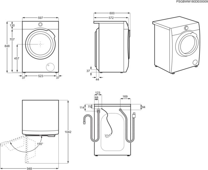Стиральная машина Electrolux PerfectCare 800 EW8F1R48B класс: A+++ загр.фронтальная макс.:8кг белый