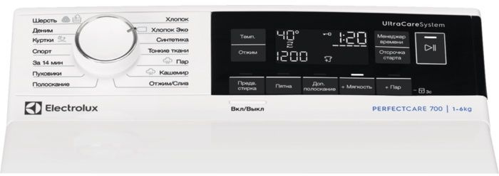 Стиральная машина Electrolux EW8T3R562 класс: A-40% загр.вертикальная макс.:6кг белый