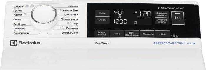 Стиральная машина Electrolux EW7T3R262 класс: A+++ загр.вертикальная макс.:6кг белый — фото 5