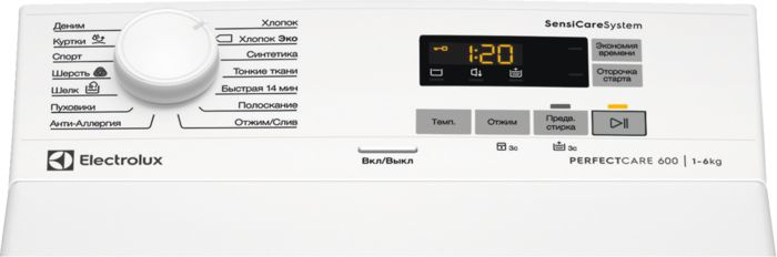 Стиральная машина Electrolux EW6T5R061 класс: A+++ загр.вертикальная макс.:6кг белый — фото 3