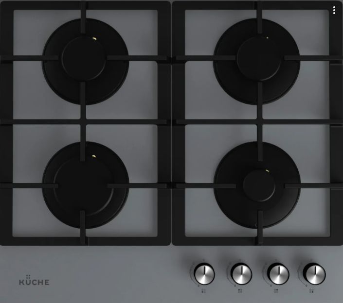 Газовая варочная панель  KUCHE GGH 640 GF Серая