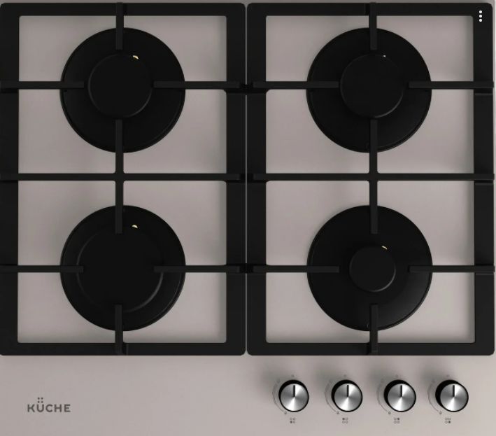 Газовая варочная панель  KUCHE GGH 640 IF Бежевая