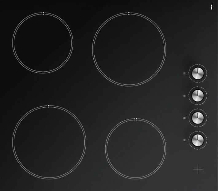 Электрическая варочная панель  KUCHE CMK 640 B Черная