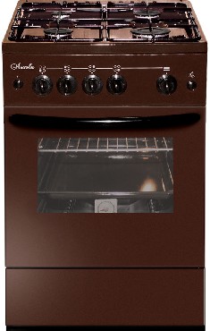 Газовая плита  ЛЫСЬВА ГП 400 М2С-2у коричневая, без крышки