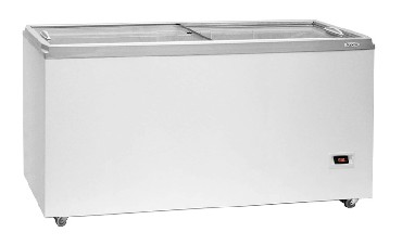 Морозильник  БИРЮСА 560DZQ 510л (ларь, теплоотражающее стекло) белый