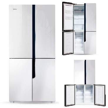 Холодильник  GiNZZU NFK-500 431л белое стекло