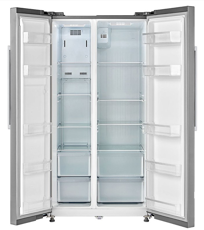 Холодильник  ZARGET ZSS 615BEG Side by Side 510л. бежевое стекло