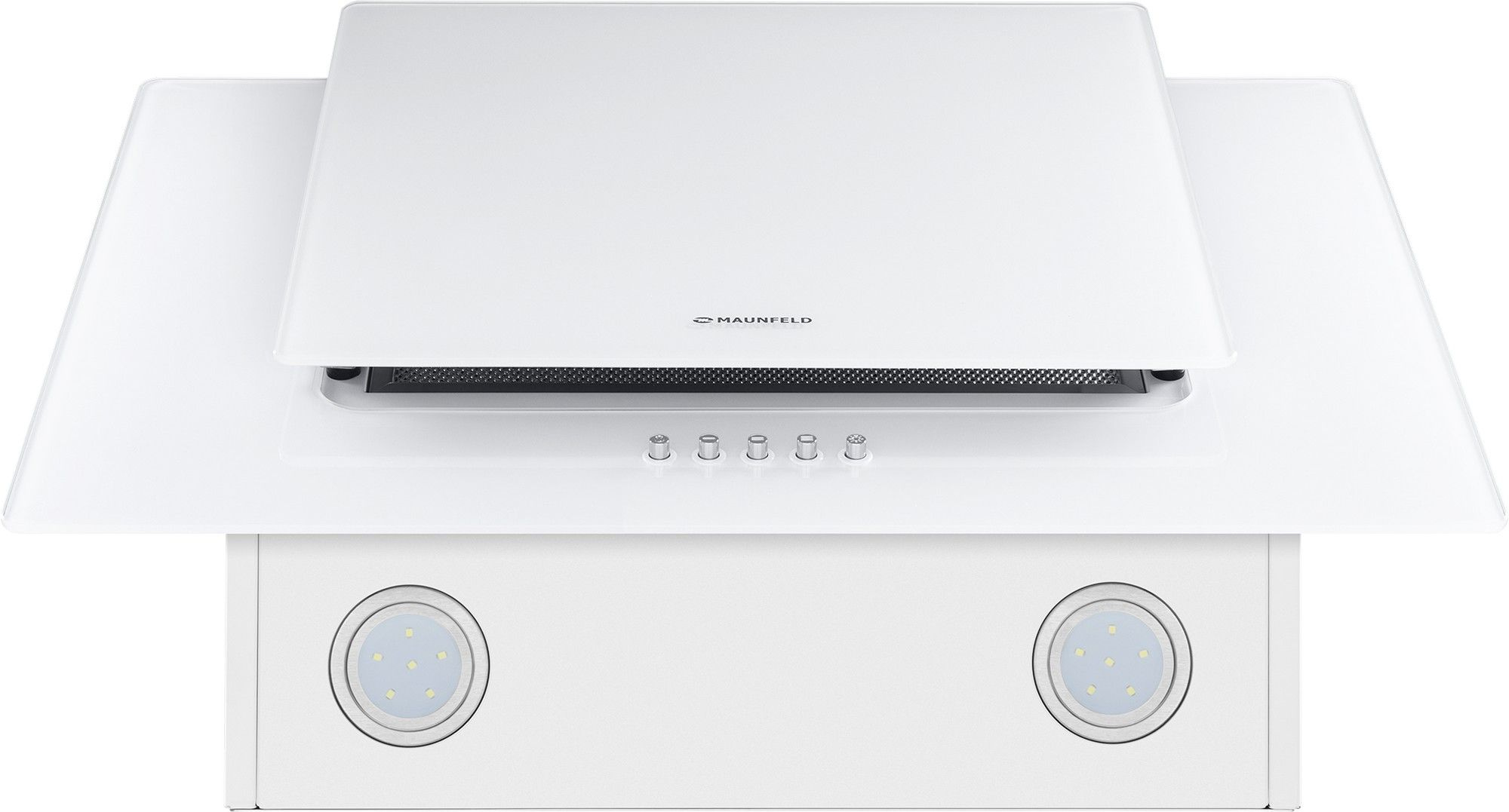 Вытяжка каминная Maunfeld Wind Push 60 белый управление: кнопочное (1 мотор) — фото 2