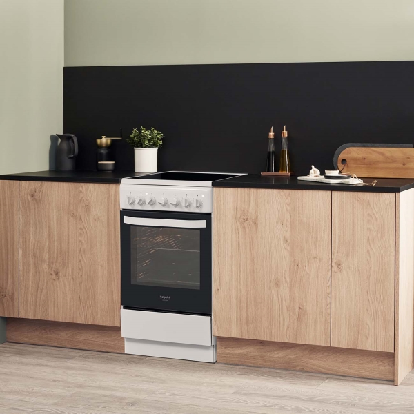 Электрическая плита (50-55 см) Hotpoint-Ariston HS5V5PMW/RU — фото 3