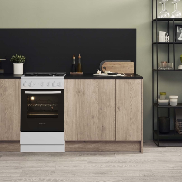 Газовая плита (50-55 см) Hotpoint-Ariston HS5G1PMW/RU — фото 5