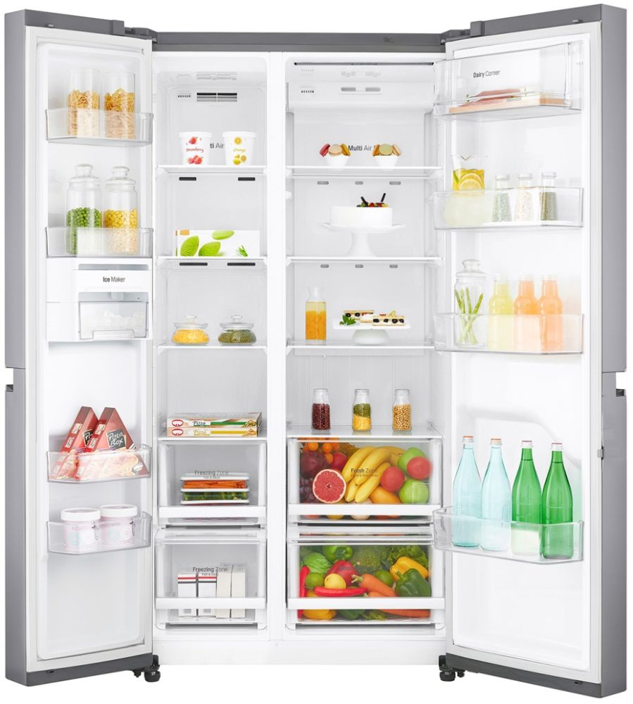 Холодильник LG GC-B247SMDC серебристый (двухкамерный) — фото 2