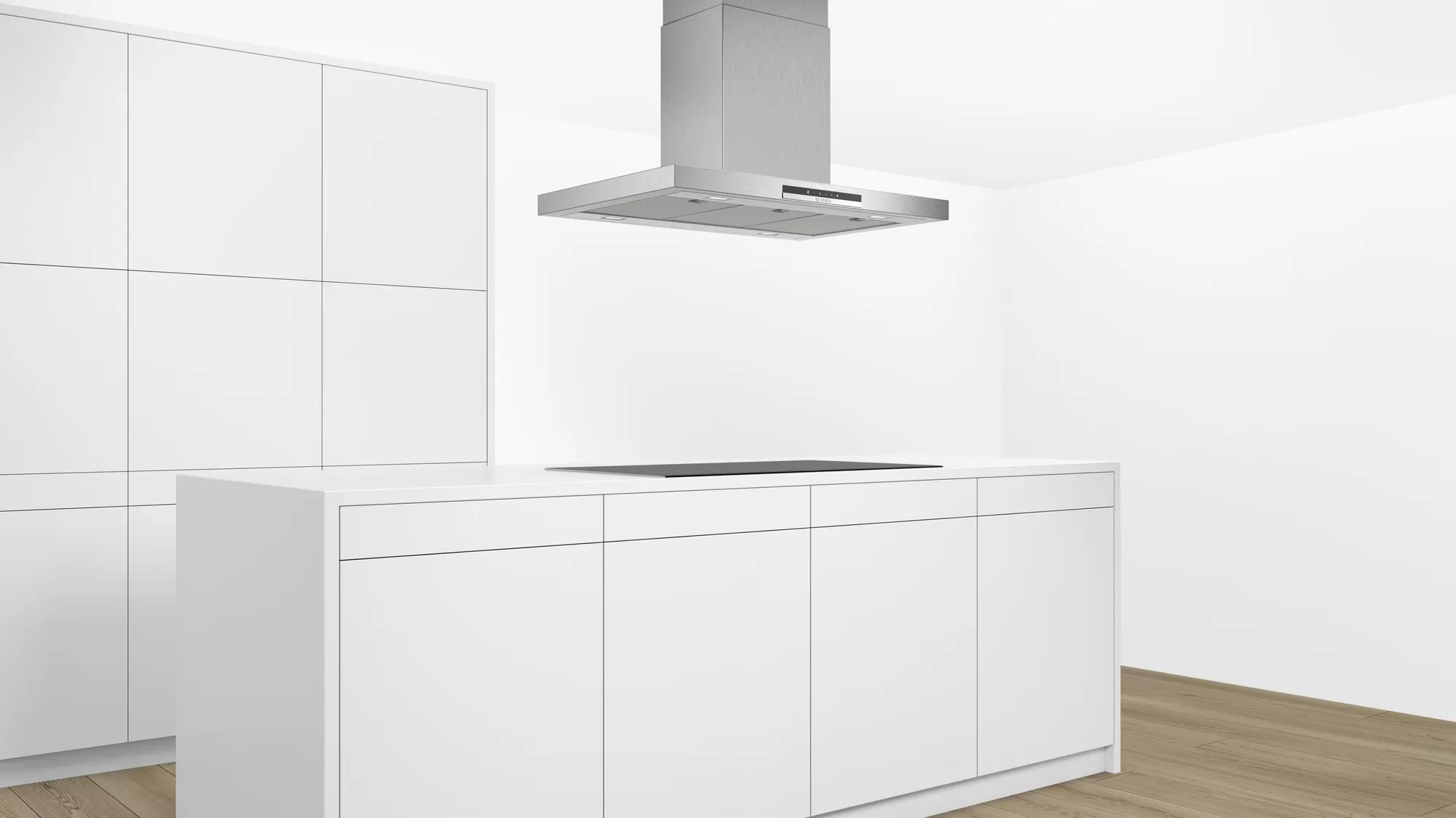 Вытяжка каминная Bosch DIB97IM50 нержавеющая сталь управление: сенсорное (1 мотор) — фото 4