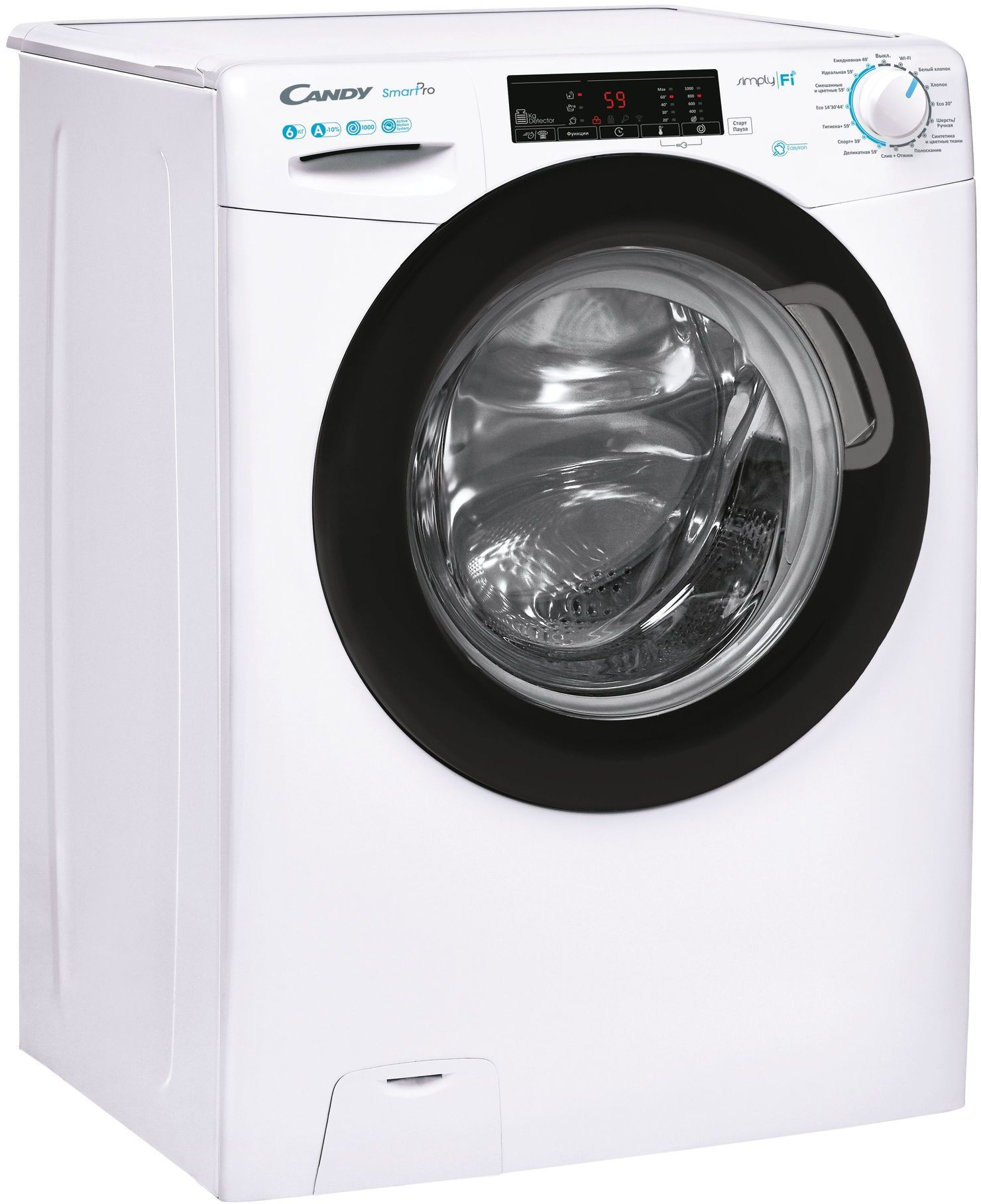 Стиральная машина Candy Smart Pro CSO34 106TB1/2-07 класс: A-10% загр.фронтальная макс.:6кг белый