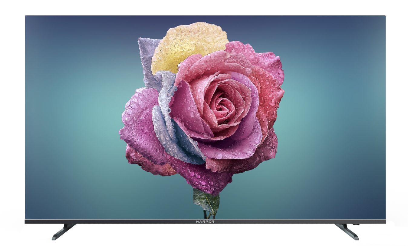 Телевизор  HARPER 55U750TS-UHD-SMART-БЕЗРАМОЧНЫЙ
