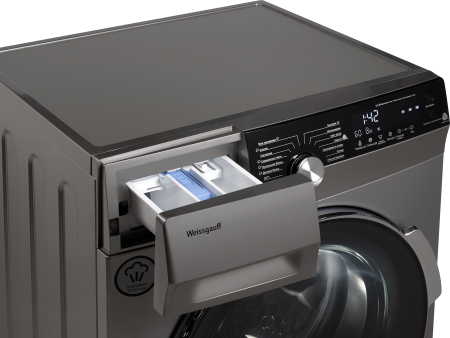 Стиральная машина Weissgauff WM 4947 DC Inverter Steam Silve — фото 4