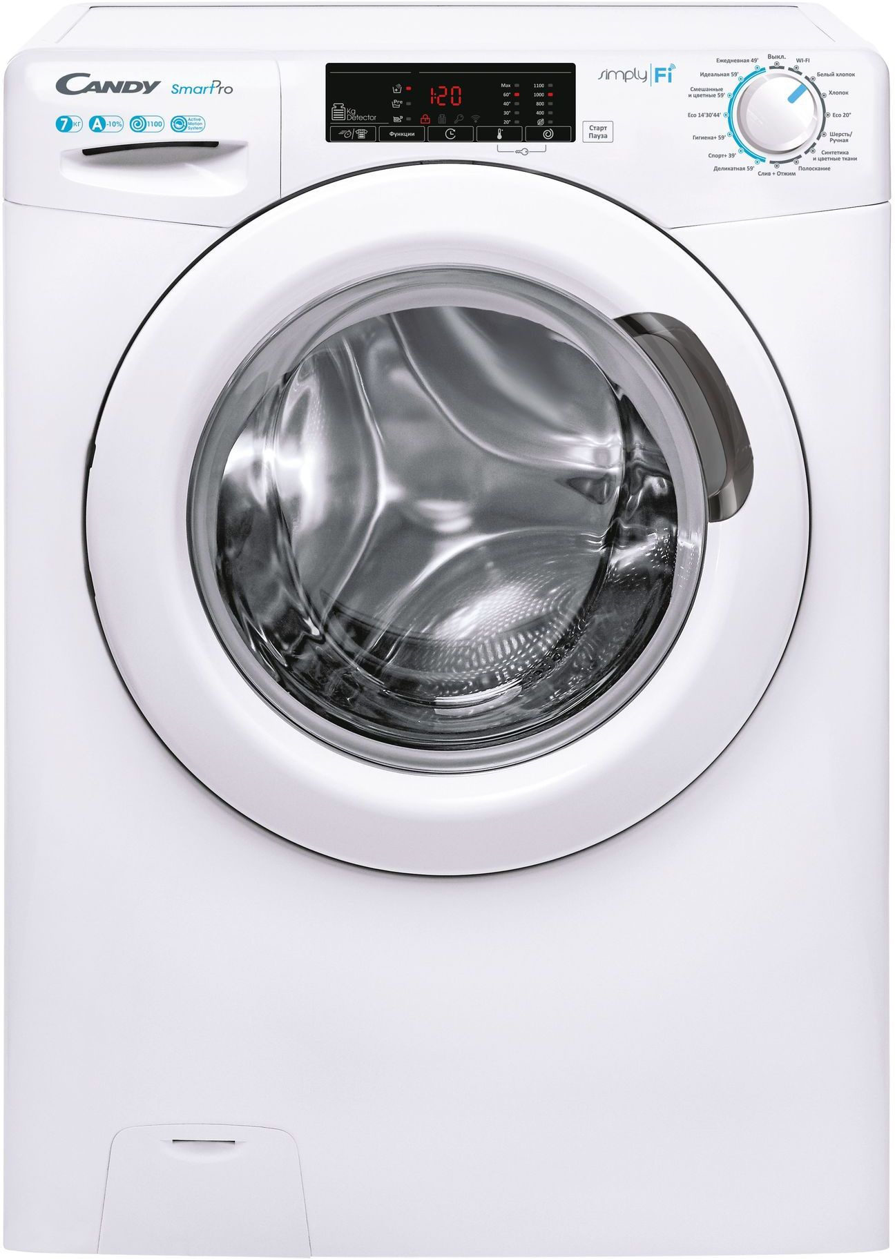 Стиральная машина Candy Smart Pro CO4 117T1/2-07 класс: A+ загр.фронтальная макс.:7кг белый